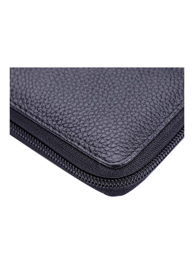 محفظة بتصميم نحيل مزودة بتقنية تحديد الهوية بموجات الراديو RFID مع حامل لبطاقات الائتمان أسود - Image 3