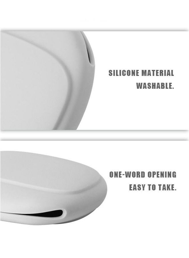 Loquat Silicone Headphone Organizer, Data Cable Storage Case, Reusable Fastening Cable Ties Cord Organizer, Mini Storage Bag, Mini Key Box, Cable Ties/Cable Straps Accessories Kit (Gray) - Image 4