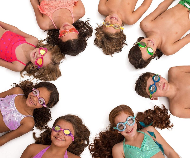 Bling 2O Girls' Purple Candy Kids Swimming Goggles (Ages 3+ up) - UV Protection, Latex-Free, 100% Silicone Material - Includes Anti-Fog & Adjustable Nose Piece - Image 4