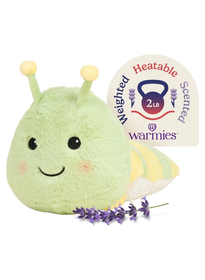 Warmies warmies Microwavable & Weighted Stuffed Animals, Caterpillar - Heated Stuffed Animal Plushie for Warmth & Comfort - Cute Soft Plush Toys for Adults & Children (Boys, Girls, Babies & Toddlers)  - Image 1