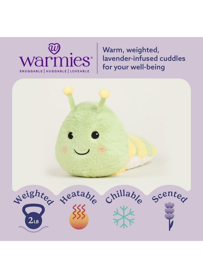 Warmies warmies Microwavable & Weighted Stuffed Animals, Caterpillar - Heated Stuffed Animal Plushie for Warmth & Comfort - Cute Soft Plush Toys for Adults & Children (Boys, Girls, Babies & Toddlers)  - Image 2