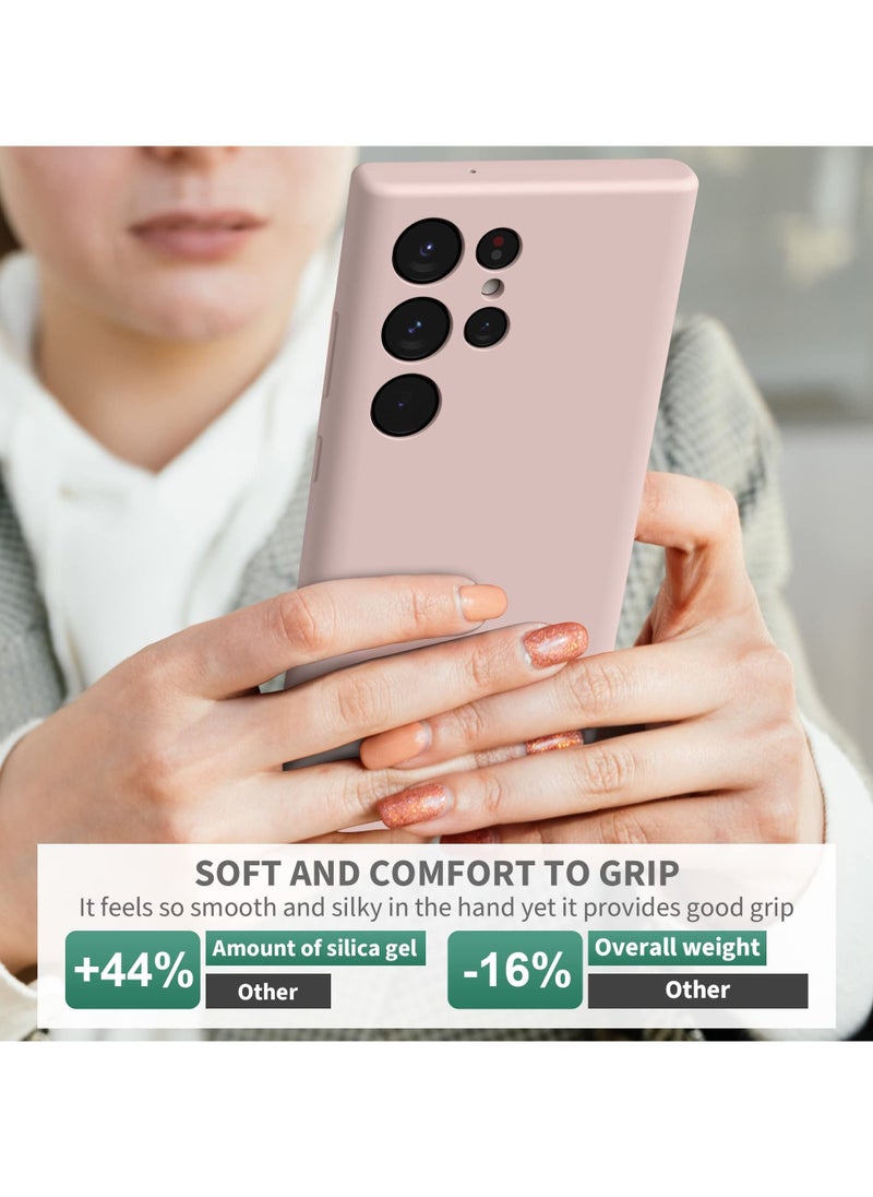 BORTONY - S22 Ultra Case 6.8 Inch Premium Liquid Soft Silicone Camera Protective Cover with Inside Microfiber Lining Compatible with Samsung S22 Ultra - Image 1