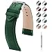 Fullmosa Watch Band Quick Release Leather Watch Strap Compatible with Samsung Galaxy Garmin for Men Women Replacement Bands Width 12mm 14mm 16mm 18mm 19mm 20mm 21mm 22mm 24mm - Image 2