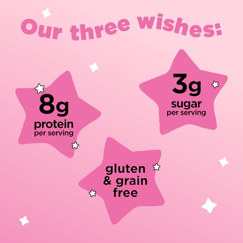 Three Wishes GrainFree Protein Breakfast Cereal  8g Protein and 3g Fiber  Healthy LowSugar Breakfast Cereal Gluten Free VeganFriendly NonGMO  Strawberry 6Pack - Image 5