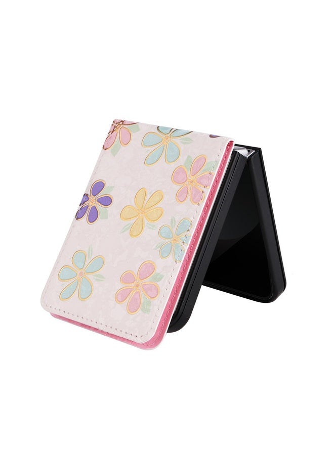 BURAQ Case Cover For Samsung Galaxy Z Flip6 / Flip7 FE Printed Double Buckle RFID Anti-theft Phone Case(Blossoming Flowers) - Image 4