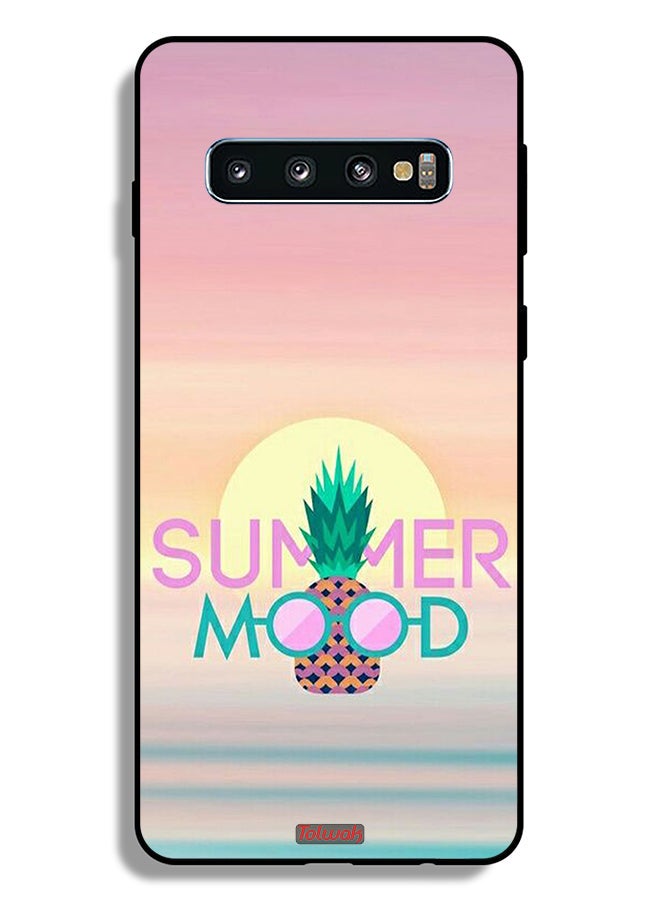 Tolwak Samsung Galaxy S10 Protective Case Cover Summer Mood - Image 2