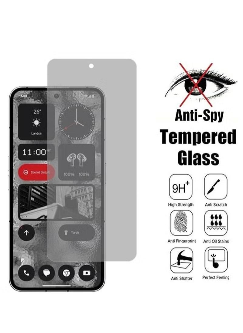 Privacy Screen Protector Compatible with Nothing Phone 2,Privacy Tempered Glass Screen Protector Anti-Peep Full Coverage Anti Spy Tempered Glass Film Privacy Protector