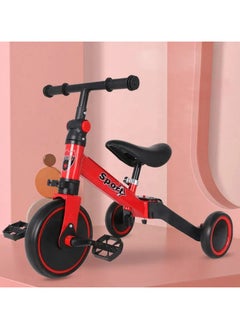 4 in 1 Kids Balance Bike Tricycles, Toddlers Trike with Adjustable Seat, Red - pzsku/Z3235E085BD82684BE70EZ/45/_/1728722523/02297319-abee-46da-b29f-8352d707ffe8