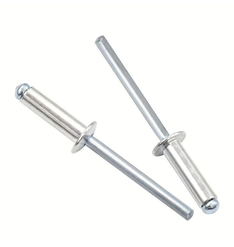 Silvery Dome Head Pop Rivets 1/8 Inch X 1/4 Inch 3.2mm X 6mm Pack Of 100 - Image 5