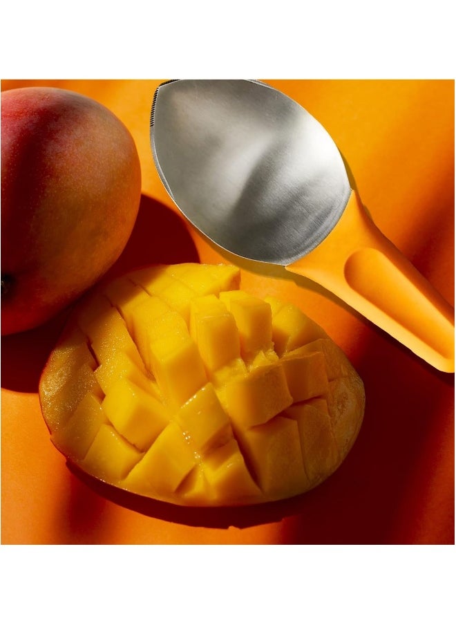 Generic - Mango Slicer, Mango Cutter Mango Splitter to Separate the pulp Watermelon Cutter Home Fruit Slicer with Non-Slip Handle for Split Mango/Watermelon/Avocado (Orange) - Image 1