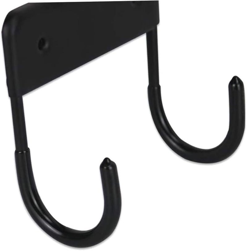 حامل لوح الكي الحائطي من الفولاذ الأبيض مع رف تخزين وخطافات - Image 5