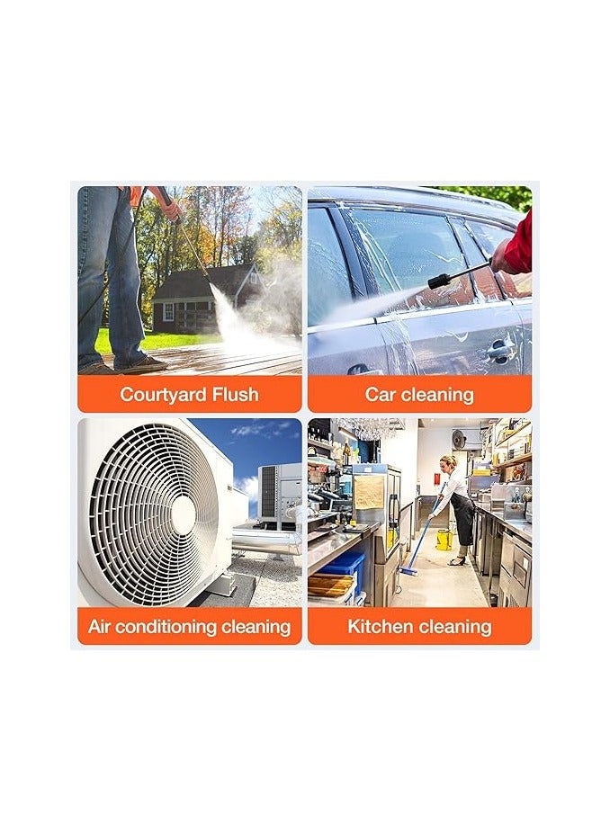 48V Cordless Pressure Washer, 30Bar Pressure Water Spray Gun, 48V Lithium Battery Lasts for Long Time with Fully Charged, Portable High Pressure Car Washer for Car/Fence/Wall/Deck Cleaning (48V)  - Image 3