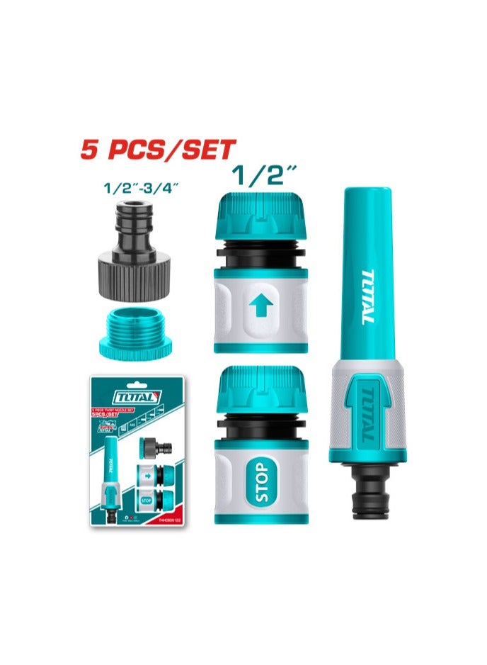 Total Irrigation Connectors Set 5 Pcs 1/2 Inch Thhcs05122