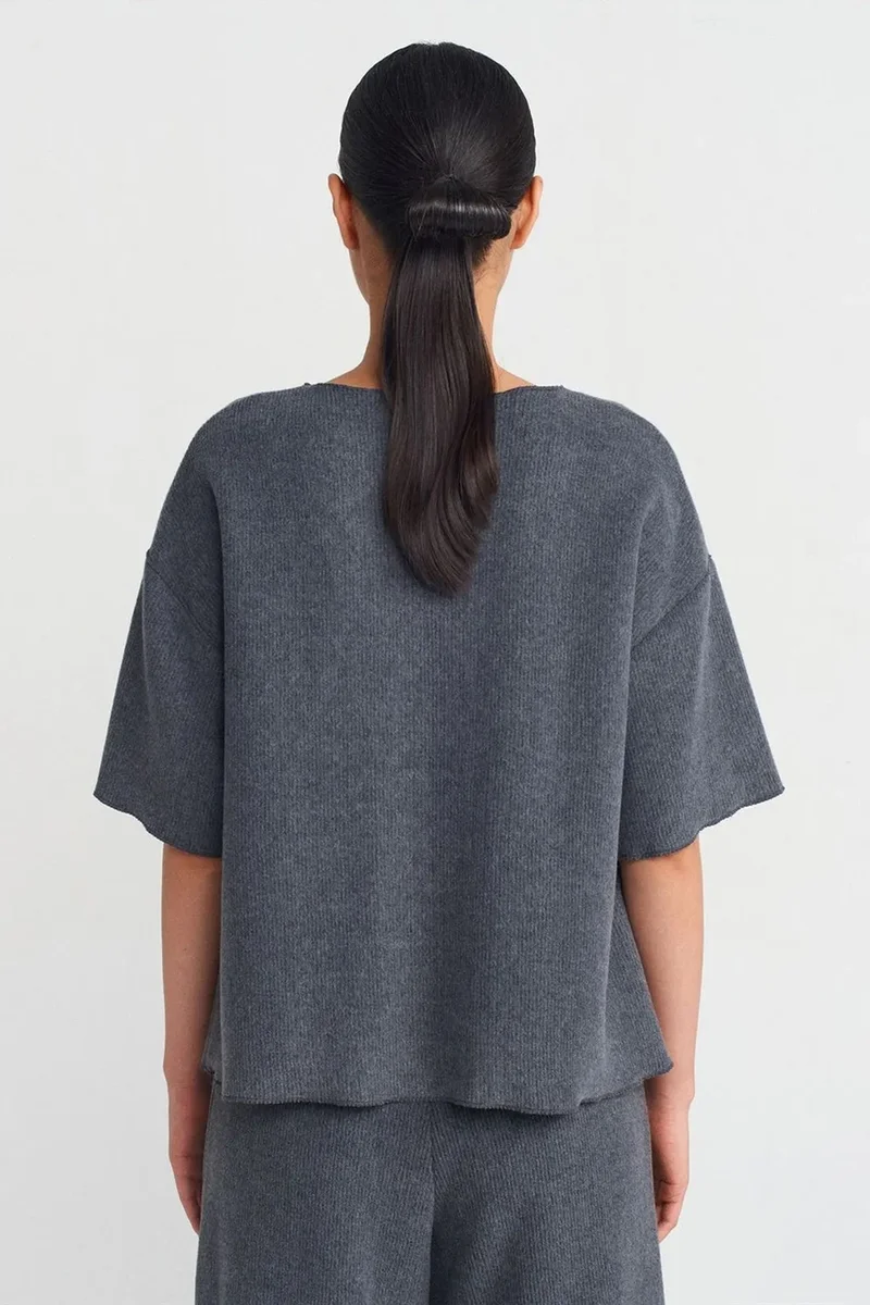 ديلفين DILVIN Women's Loose Fit Crew Neck T-Shirt