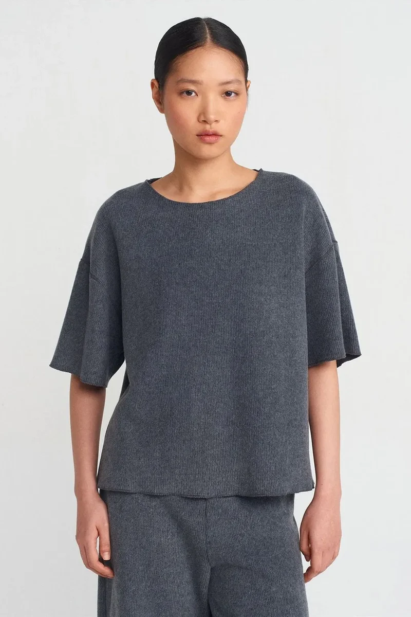 ديلفين DILVIN Women's Loose Fit Crew Neck T-Shirt