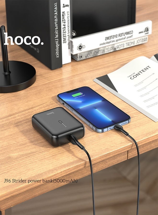 hoco. Power bank J96 Strider 5000mAh(Black)  - Image 5