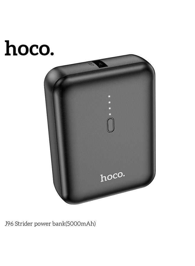 hoco. Power bank J96 Strider 5000mAh(Black)  - Image 3