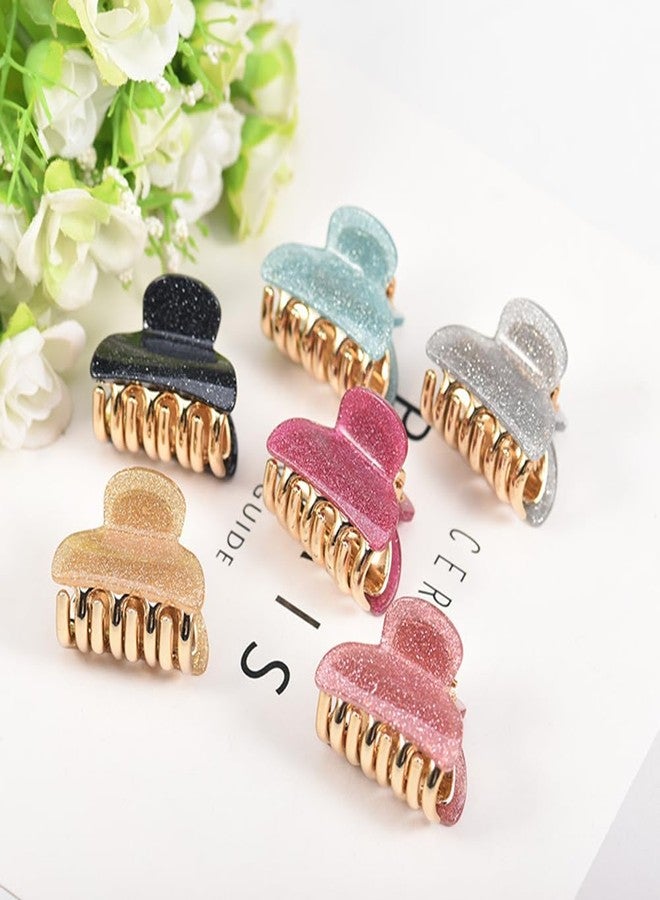 Xiwstar 6pcs Mini No-Slip Grip Jaw Hair Clips Acrylic Hair Claws Pins Clamps for Girls and Women - Image 3