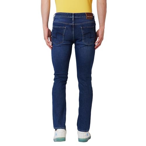 Spykar Mid Rise Regular Fit Blue Jeans for Men (Size: 30)-MDRO1BD012_Dark Blue - Image 3