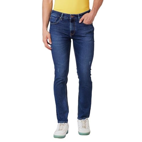 Spykar Mid Rise Regular Fit Blue Jeans for Men (Size: 30)-MDRO1BD012_Dark Blue - Image 1