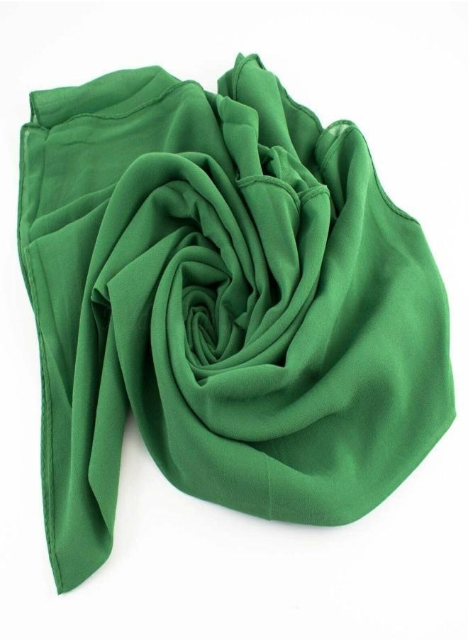 ماركة غير محددة - حجاب من فتاه - اسكارف - طرحة شيفون كريب مقاس مناسب - لون ليموني - Image 1
