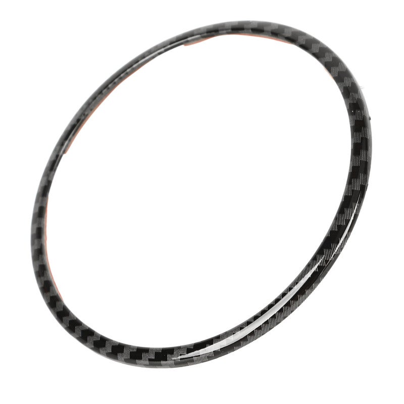 Steering Wheel Emblem Ring: ABS Carbon Fiber Style Trim - Scratch Protection & Easy Install Steering Wheel Trim for Mazda 3 2017-2018, Mazda 6 2016-2021, Mazda CX-3 CX-5 CX-9 Car Interior Upgrade - Image 4