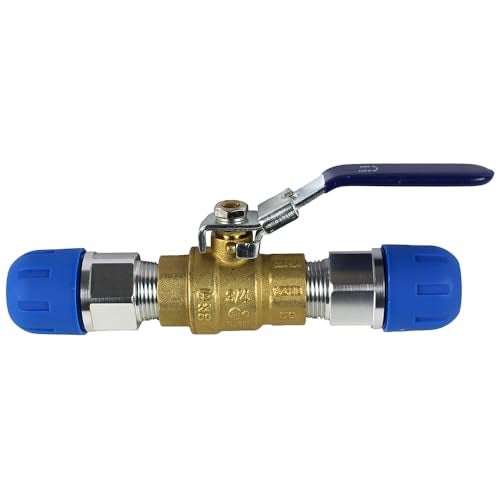 Rapidair RAPID AIR FASTPIPE BALL VALVE SHUT OFF FOR 3/4" FAST PIPE TUBING, FOR COMPRESSED AIR PIPING PIECE, F1111 - Image 1