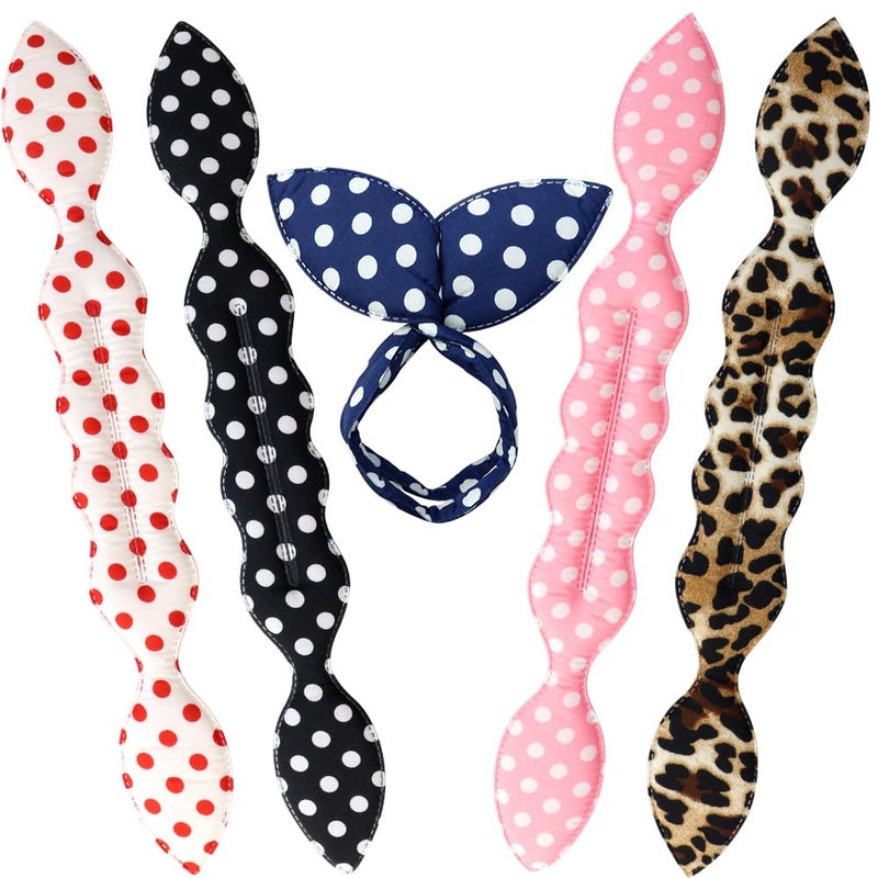 NAIHOD Hair Bun Makers and Styling Accessories  5 Piece Set With Plate Stick Tool Marble Pods Foam Sponge Bun Maker and Curler for Women  Girls