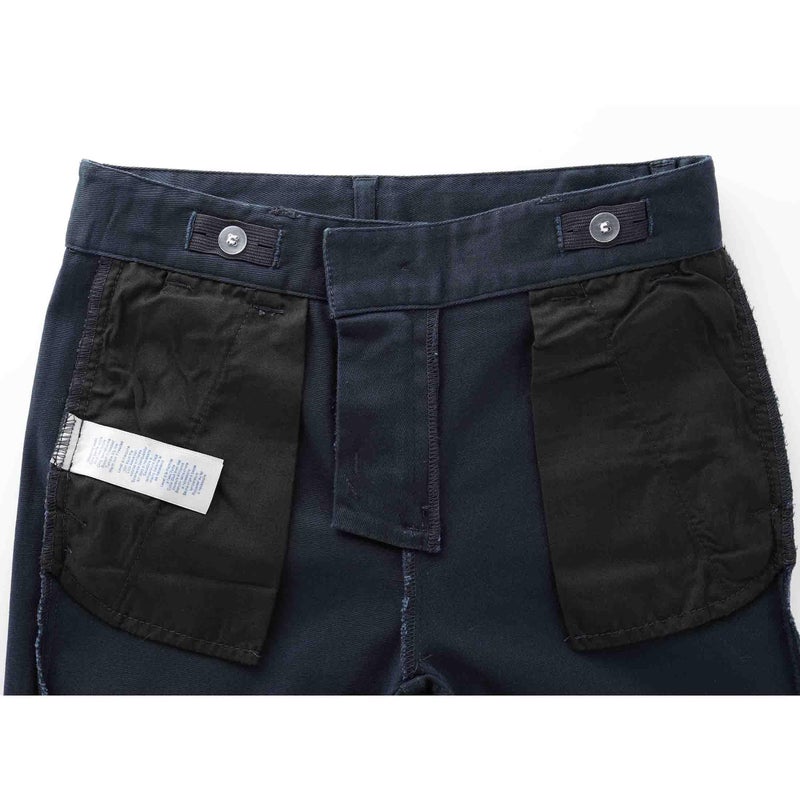 Bienzoe Girls School Uniform Pants: Adjustable Waist Cotton Stretch Regular Size Flat Front Kids Slacks Navy 4 - Image 3
