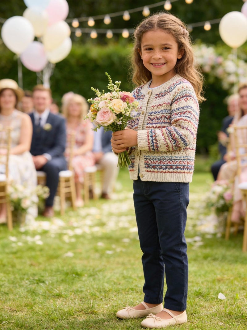 Bienzoe Girls School Uniform Pants: Adjustable Waist Cotton Stretch Regular Size Flat Front Kids Slacks Navy 4 - Image 2