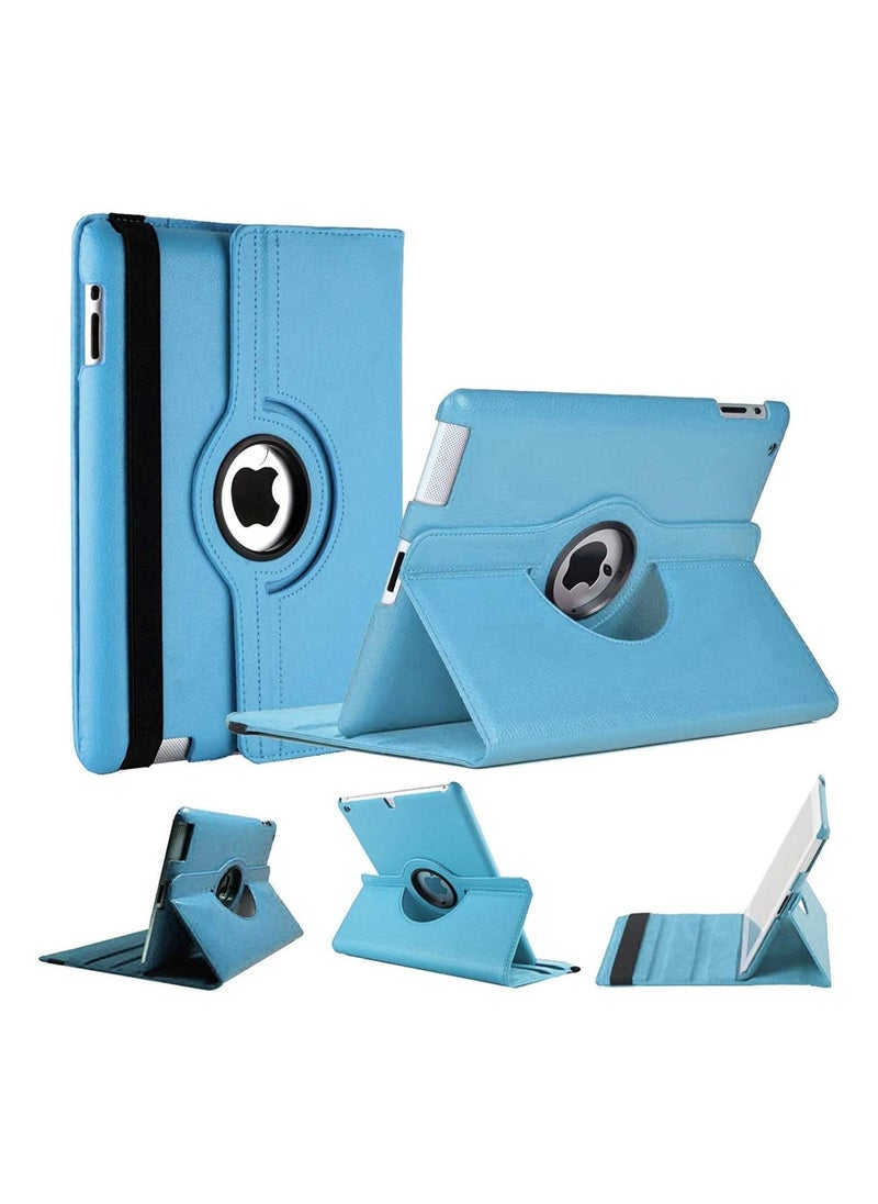 Case Compatible with Apple iPad Air 2, [Wallet Case] Shockproof PU Leather Book Style Flip Folio 360° Rotating Total Protection Cover With Auto Wake/Sleep  - Image 1