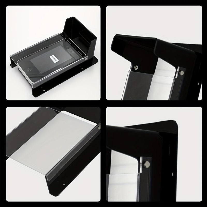 Black Weatherproof Rain Shield for Outdoor Keypads Ring Doorbells 7 67 x 5 11 Inch - Image 4