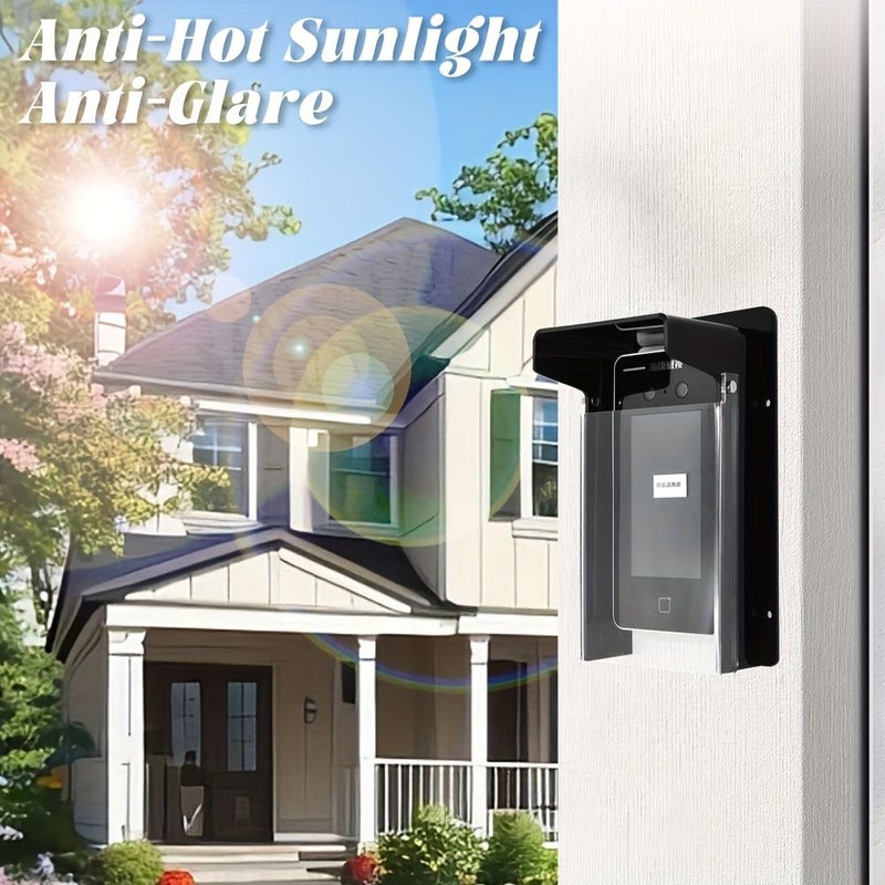 Black Weatherproof Rain Shield for Outdoor Keypads Ring Doorbells 7 67 x 5 11 Inch - Image 5