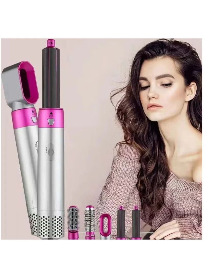 5-in-1 Rotating Hair Dryer 1000W – Styling Brush for Straightening and Curling with 5 Interchangeable Attachments - Image 4