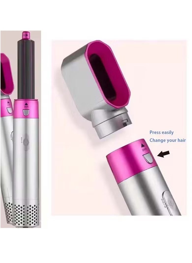 5-in-1 Rotating Hair Dryer 1000W – Styling Brush for Straightening and Curling with 5 Interchangeable Attachments - Image 5