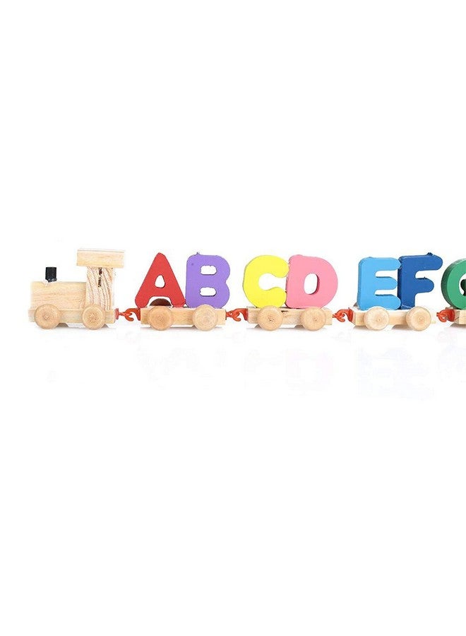 Neotea Wooden Alphabet Letters Train A-Z English Vocabulary Building Train Set Early Educational Toys Kids 2+ Years for Boys & Girls Pack of 1 | Non-Toxic | Develop Fine Motor Skills | Multicolor - Image 5