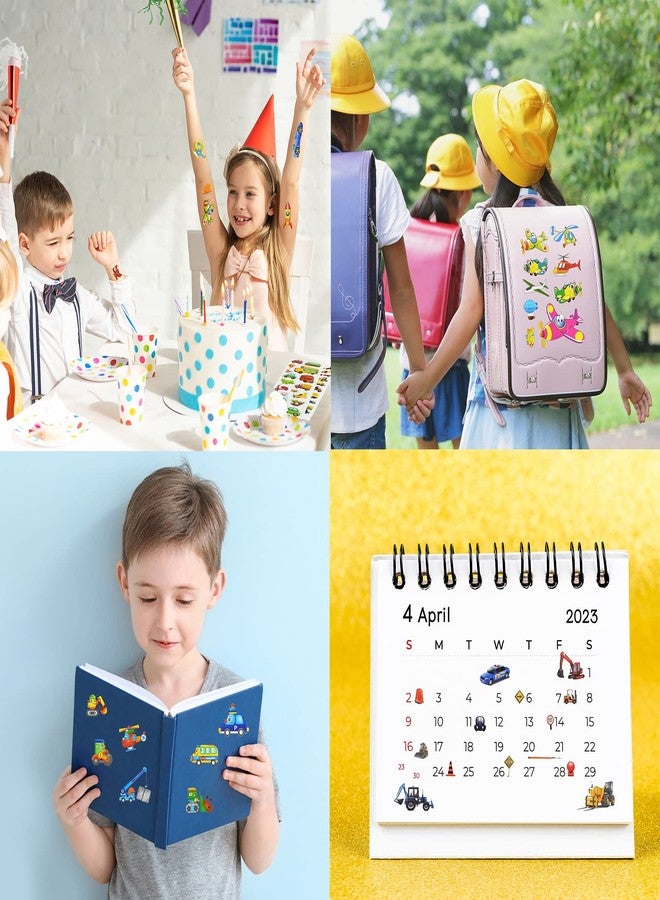DaiUni 24 Sheets(400+) Car 3D Puffy Stickers for Toddlers Kids, Bulk Preschool Sticker Sheets for Reward, Craft, Scrapbooking - Image 5