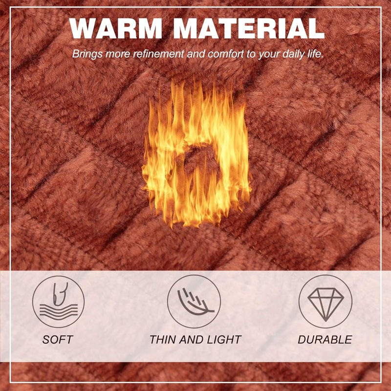 comfrt Toilet Cover Toilet Cover Lid Cover Washable Winter Warm Toilet Cushion Pads for Bathroom Brown - Image 3