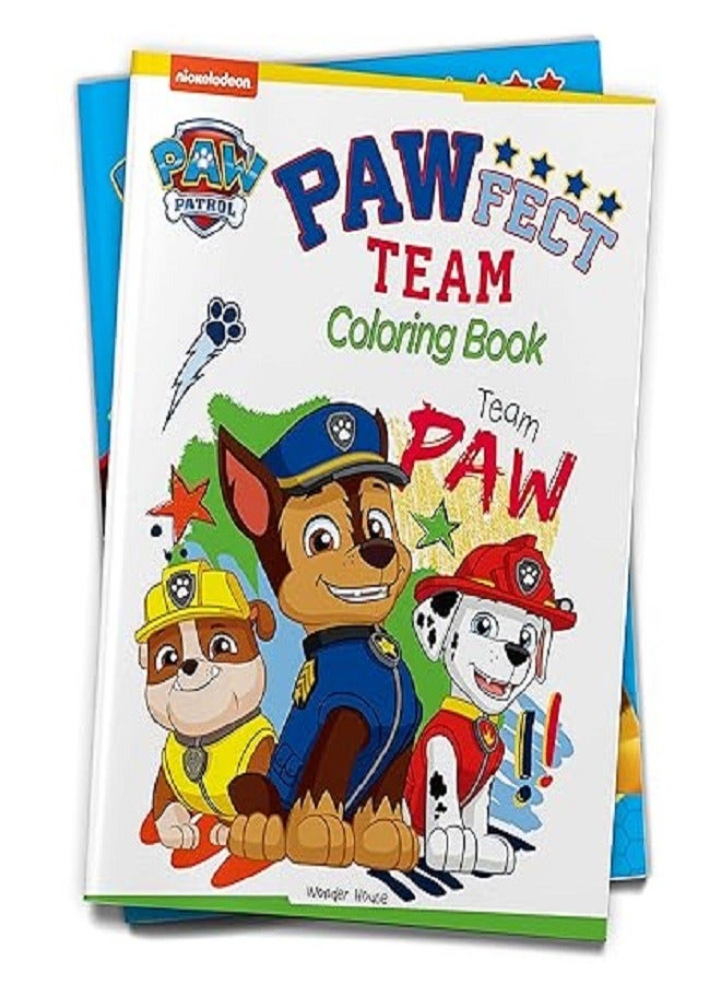 Pawfect Team: Paw Patrol Coloring Book For Kids 