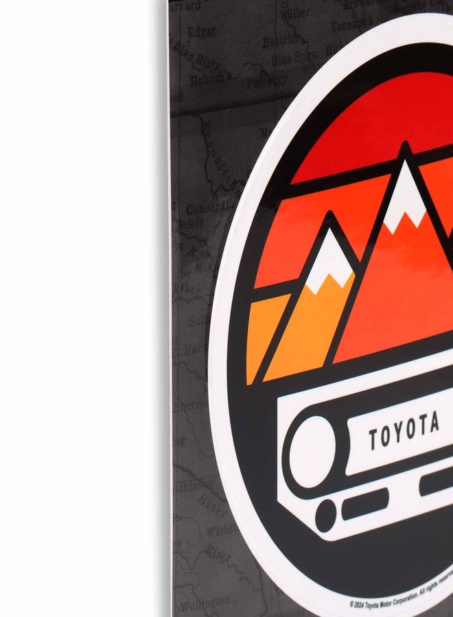 Open Road Brands Toyota Grille Sunset Mountain Adhesive Vinyl Decal - Fun Toyota Sticker Decal for Auto, Car, Truck or Laptop - Image 4
