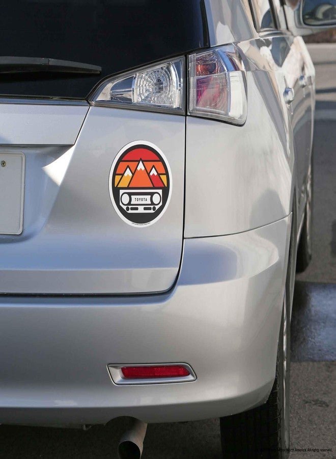 Open Road Brands Toyota Grille Sunset Mountain Adhesive Vinyl Decal - Fun Toyota Sticker Decal for Auto, Car, Truck or Laptop - Image 5