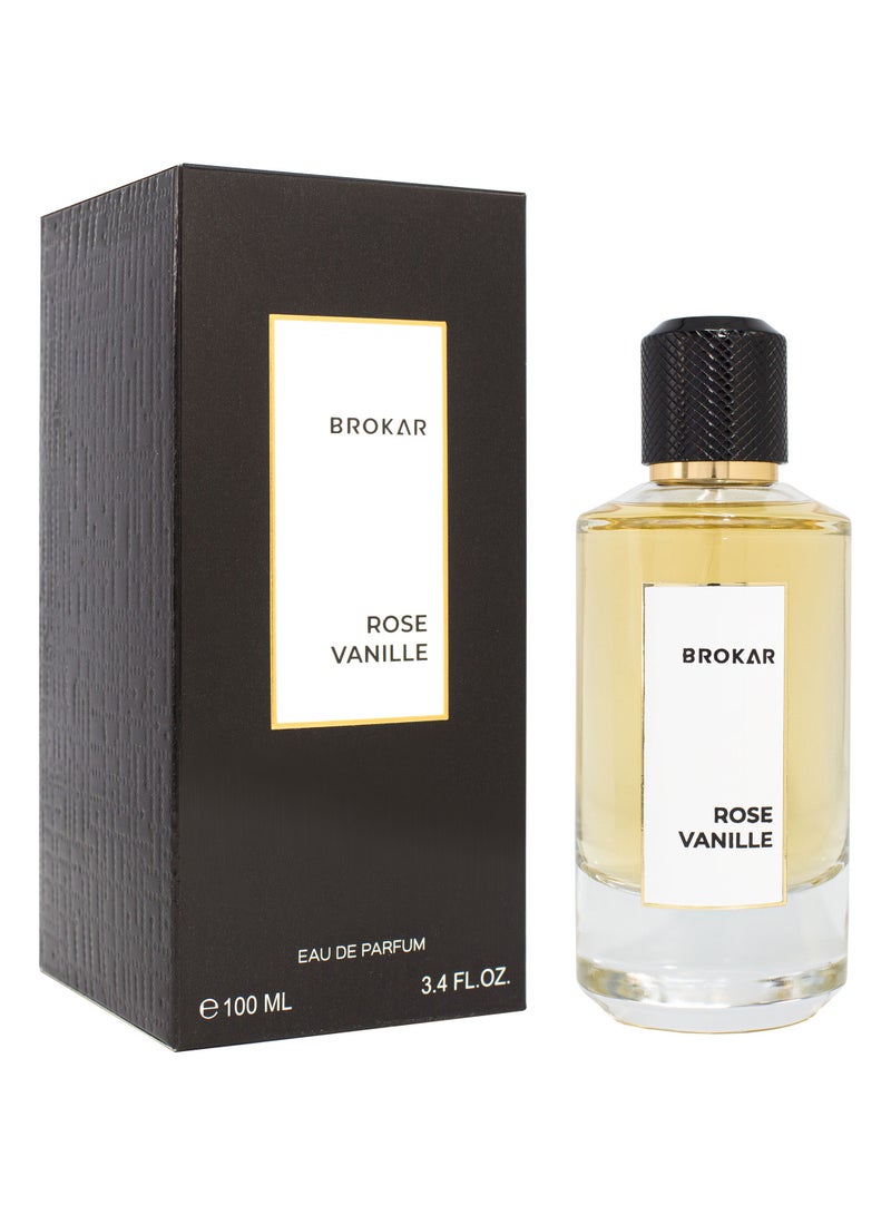 BROKAR 1112 ROSE VANILLA EDP Perfume For Women 100ml - Image 1