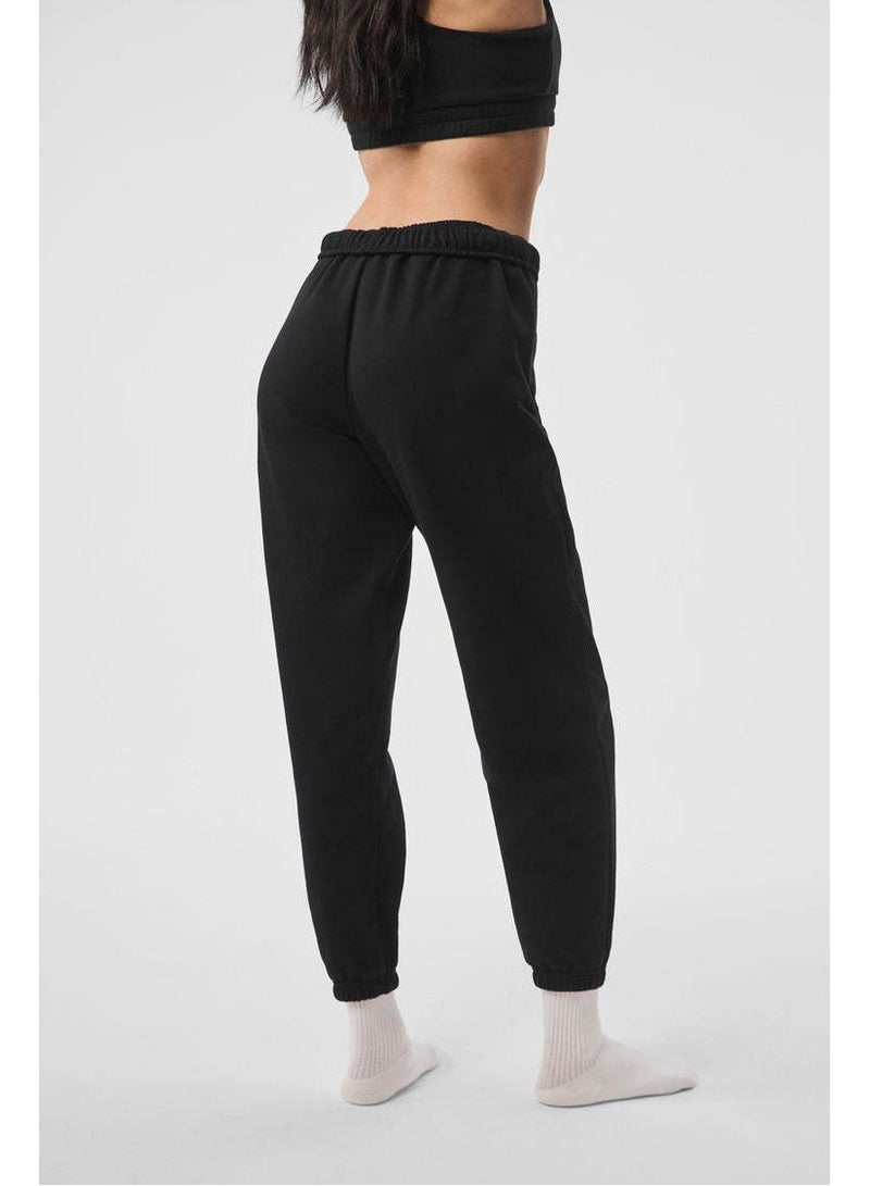 ألو سروال أسود مرتاح رياضي طوله كاحل - Image 2