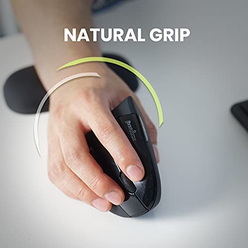 Perixx PERIMICE-713 Wireless Ergonomic Vertical Mouse - 800/1200/1600 DPI - Right Handed - Recommended with RSI User - Image 4