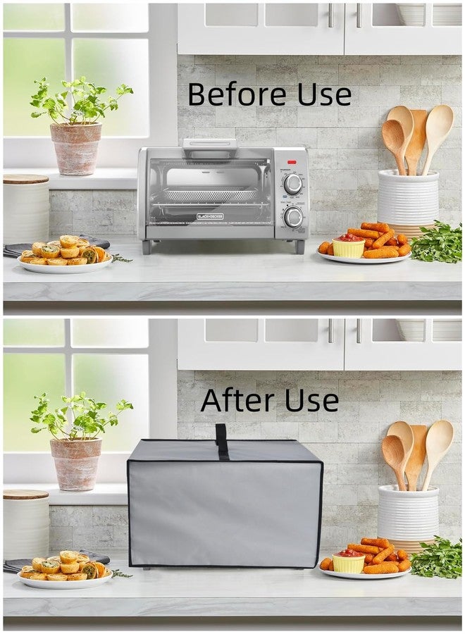 AF-WAN Air Fry Toaster Oven Dust Cover,Waterproof Case,Compatible With BLACK+DECKER TO1787SS Air Fry Toaster Oven/4-Slice Toaster Oven TO1313SBD (Grey) - Image 4