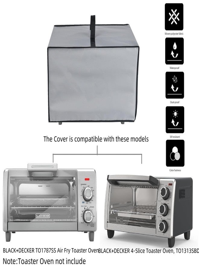 AF-WAN Air Fry Toaster Oven Dust Cover,Waterproof Case,Compatible With BLACK+DECKER TO1787SS Air Fry Toaster Oven/4-Slice Toaster Oven TO1313SBD (Grey) - Image 2