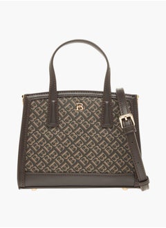 Flora Bella By Shoexpress Women Monogram Tote Bag with Zip Closure  - Image 1