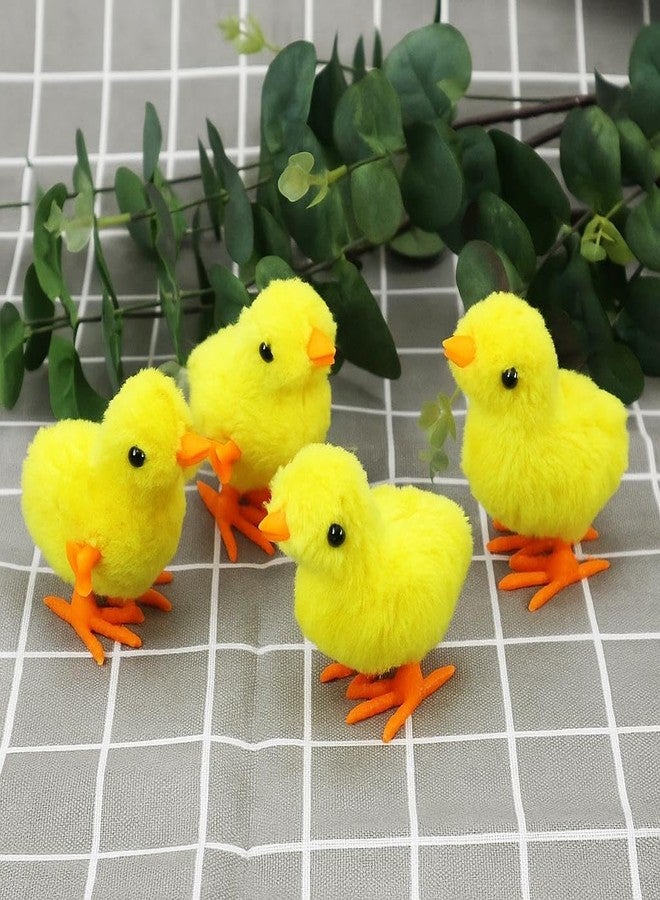 TONIRY Bunny and Jumping Chick Wind Up Toys Novelty Chicken Hopping Windup Toy for Kids Toddlers Adult Easter Egg Hunt Basket Stocking Stuffers Party Gifts (Jumping Chiken-Yellow 4 PIC) - Image 5