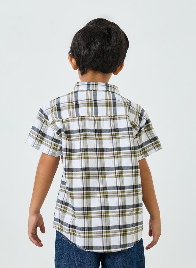 Styli Boys Checked Cotton Shirt - Image 3