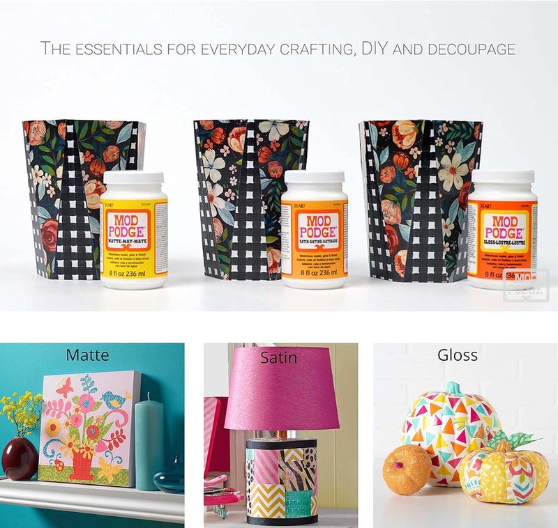 Mod Podge Gloss Waterbase Sealer, Glue (16-Ounce), CS11202 Finish, 16 oz - Image 5